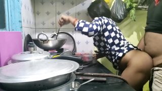Desi maid gets fucked in the kitchen