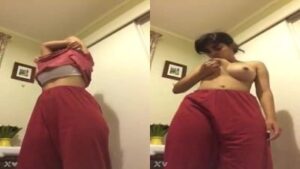 A Final Year College Girl Getting Naked