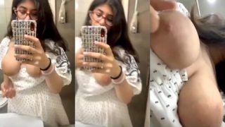 Indian Teen Girl Playing With Her Boobs
