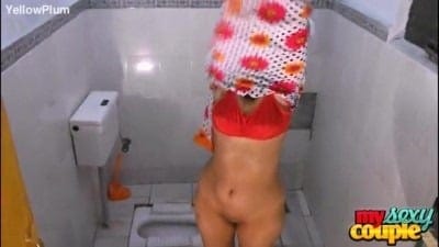 Beautiful Desi College Girl Taking Shower With BF
