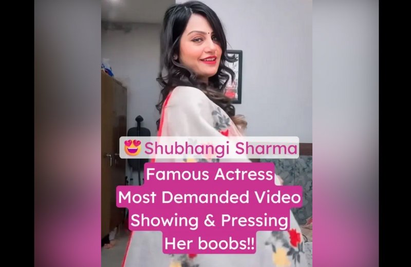 Famous Actress Shubhangi Sharma Nude Viral Getting Topless Clip