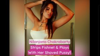 Nilanjana Chakrabarty Nude Viral Girl Strips Fishnet & Plays With Her Pussy