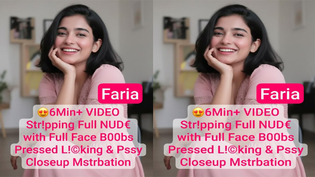 Tiktoker FARIA Nude In Chamet Live Licking Boobs & Pussy Fingering