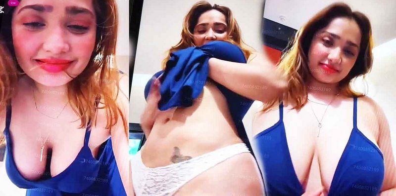 Aditi Mistry Nude XXX Blue Top Huge Tits, Nipple & Ass Tease Leaked Video – Part 2
