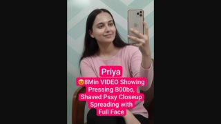 PRIYA Sexy Instagram Influencer Nude XXX Teasing Boobs & Pink Pussy with Full Face On Chamet Live