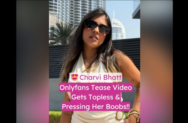 Charvi Bhatt Nude XXX Leaked Getting Topless & Teasing Her Boobs