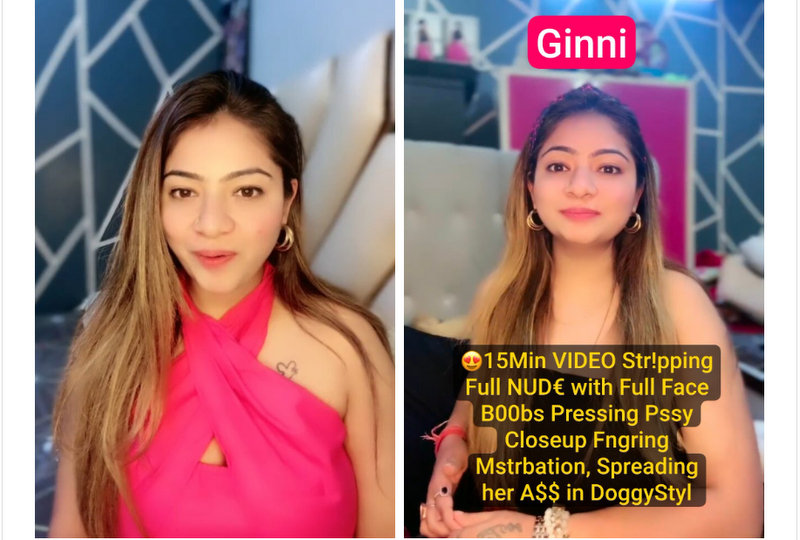 GINNI Hot Instagram Model NUDE xxx Big Tits Teasing & Pussy Closeup with Full Face on Tango Live
