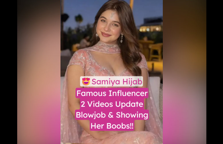Famous Influencer Samiya Hijab nude xxx viral Topless boobs tease