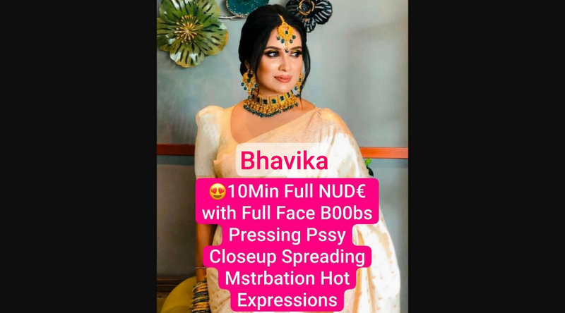 Beautiful Model Bhavika NUDE XXX Leaked Hot Boobs Pressing & Pussy Closeup Fingering with Full Face On Live