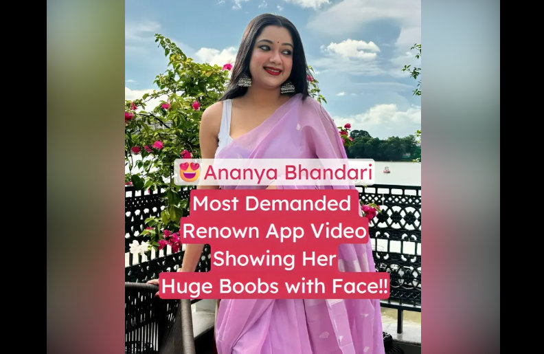 Famous Instagram Model Ananya Bhandari Nude XXX Viral Pressing Her HUGE Tits