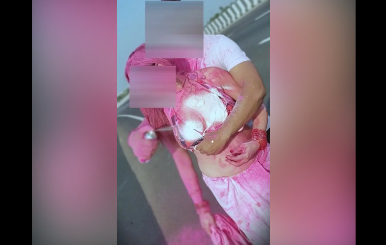 Pankhuri Kunal Nude XXX Leaked Topless Public Holi Dare Clip