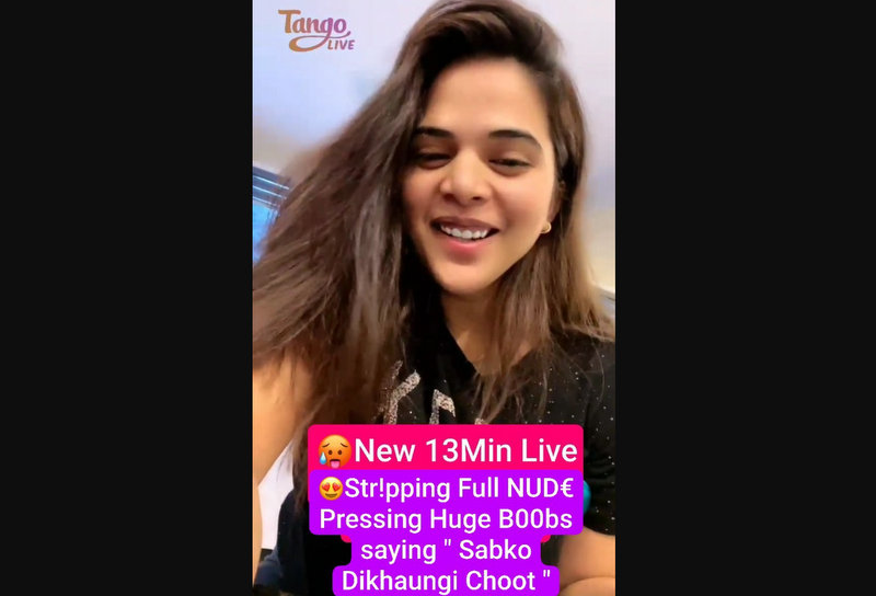 Diamond Aka Snow Nude XXX Viral Stripping Huge Boobs Pressing & Saying ” Sabko Dikhaungi Chut “ On Tango Premium Live