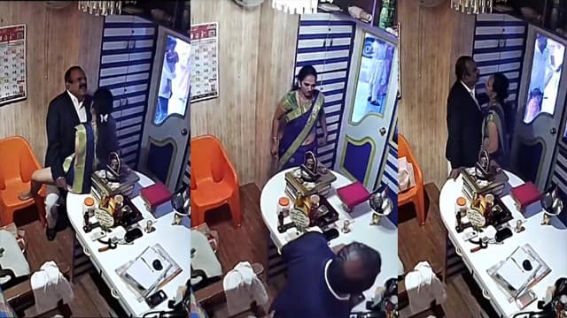 Astrologer Ashok Kharat Viral Leaked MMS XXX Video Fucking His Horny Married Clients In His Cabin (Part-2)