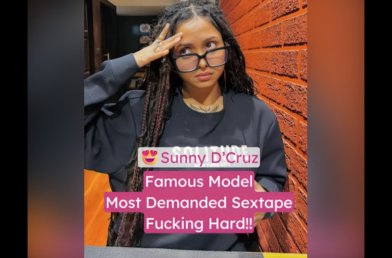 Instagram influencer Sunny D’Cruz nude xxx leaked gets her tight wet pussy fucked