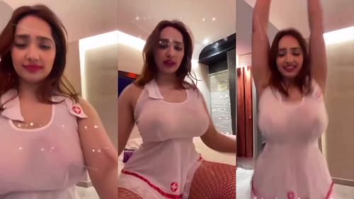 Aditi Mistry Leaked XXX Huge Tits Bouncing In A Transparent Dress Clip