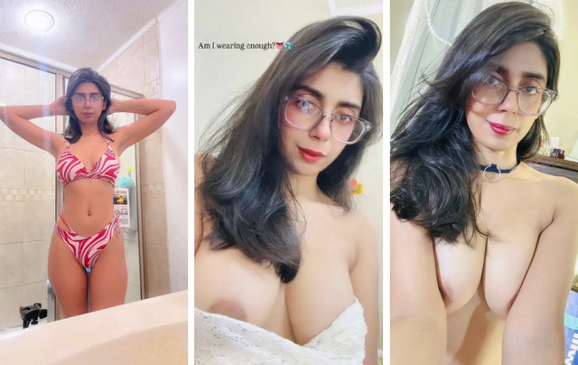AQSA PERVAIZ Famous Insta Influencer Nude XXX Leaked OnlyFans Clip Pressing Boobs & Big Dick Handjob, Blowjob with Full Face