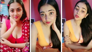 Insta Model Anjali Aka Angelina Nude XXX Leaked Premium Live Stripping & Pressing Big Boobs On Tango