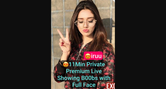 Cute IRUU Nude XXX Most Exclusive Leaked Showing her Tits & Nipples with Full Face On Premium Chamet Live
